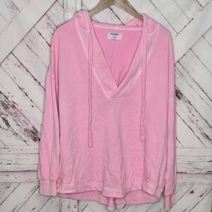 Old Navy Pink Hooded Pullover Sweatshirt